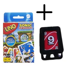 Uno Sonic Juego Cartas Infantil + Caja Plástico Para Cartas 