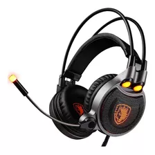 Auricular Gamer Sades R1 Usb 7,1 Microf. Luz Led 