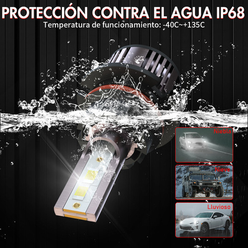 9007 11000lm Kits De Faros Led Luz Alta Y Baja Para Ford Foto 2