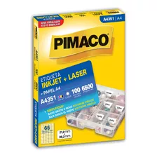 Etiqueta Pimaco Inkjet+laser Branca A4 351