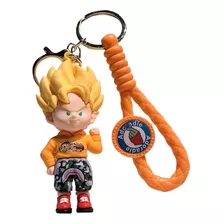 Llavero Goma Goku Super Saiyan Ropa Urbana Dragon Ball Z Kc-