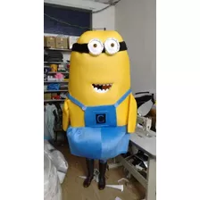 Fantasia Minions Kevin Pelúcia Animação Festa Cabeção Luxo