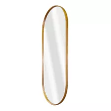 Espelho Oval Corpo Inteiro Moldura Metal 1,60x60 Grande