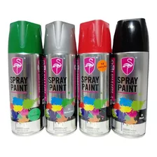 Spray Pintura Verde Hoja/gris Medio/rojo Jialing/negro Brill