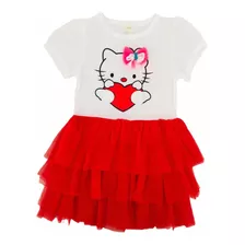 Vestido Importado Hello Kitty Para Niñas