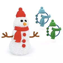 Playfoam Build-a-snowman, Juego De 3, Relleno Perfecto Para 