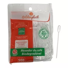 Mexedor De Drink - 500unid - Goldenplast 11 Cm Plástico