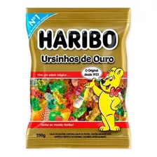 Kit 12 Bala Haribo Ursinhos De Ouro Frutas 220 G