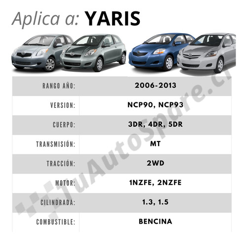 Bomba Freno Toyota Yaris 2006-2013 Foto 5