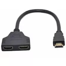 Cabo Y Hdmi Divisor 1 Macho P/ 2 Femea Extensor