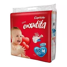 Fralda Infantil Capricho Enxutita Super Jumbo M C/ 80 Gênero Sem Gênero Tamanho Médio (m)