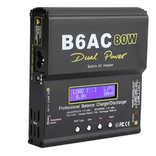 Cargador De Equilibrio Lcd B6ac De 80 W Y Descargador De Ion