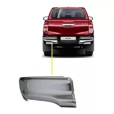 Ponteira Parachoque Traseiro Cromado Hilux 2018 2019 2020