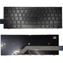 Teclado Dell Inspiron 3000 14 Negro En Español/latino.