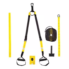 Fita Treino Suspensão Tipo Trx Profissional Exercícios Funcional Yangfit - Amarelo