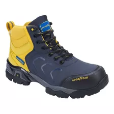 Bota Industrial Goodyear 0111 1004784 Azul Amarillo Casquill