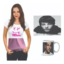 Paquete Playera Cojin Y Taza De Louis Tomlinson