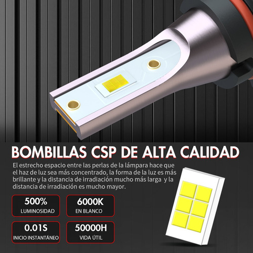 6000k Kit De Faros Led Luz Alta Y Baja Para Chevrolet Astra Foto 5