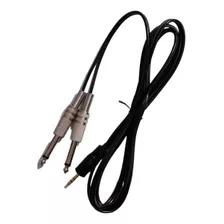 Cable Audio 1 Mini Plug 3,5mm Stereo A 2 Plug 6,5 Mono 3 Mts