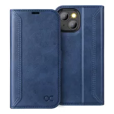Funda Ocase Para iPhone 14 Plus Wallet Retro Blue