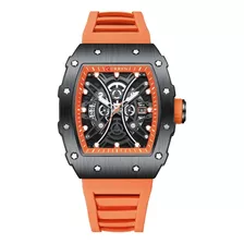 Reloj Curren 8438 Acero Inoxidable Correa De Silicona Resist