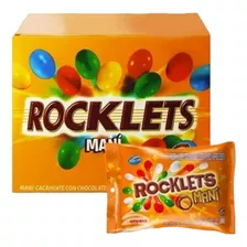 Mani Cubierto De Chocolate Y Caramelo Rocklets 18 Unidades 