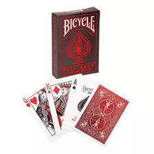 Baralho Copag Bicycle Metalluxe Red Magica Coleção De Cartas