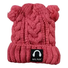 Gorro De Lana Para Mujer, 2 Orejas Tejido Diferentes Colores