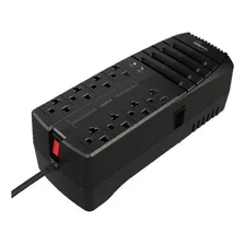 Regulador Datashield Rad2000 2000va 1000w 8 Salidas /v /v Color Negro