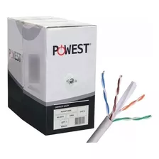 Rollo De Cable Utp Powest Cat6 305m 100% Cobre Certificado