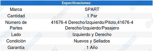 Kit-2 Amortiguadores Vidrio Spart Buick Rainier 04 A 07 Foto 2