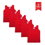 Combo X5 Camisetas Esqueleto Para BebÃ© En Bayetilla Roja