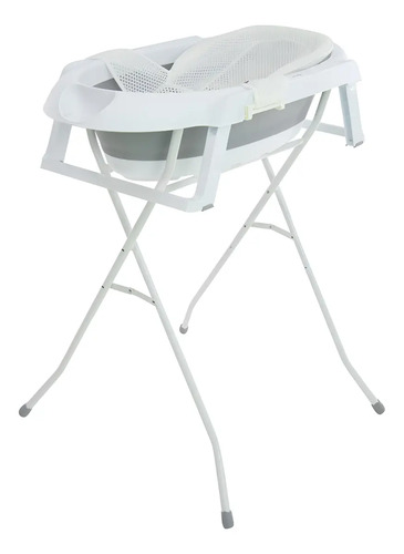 Banheira Safety 1st, Smile Com Suporte, Grey Cinza Liso