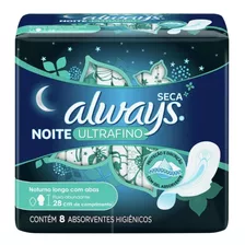 Absorvente Always Ultrafino Noturno Cobertura Seca Com Abas