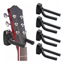 Pack 4 Soporte Guitarra Pared Colgador Bajo Y Ukelele