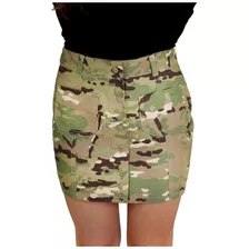 Saia Sophia Camuflada Militar Ripstop Treme Terra Multicam