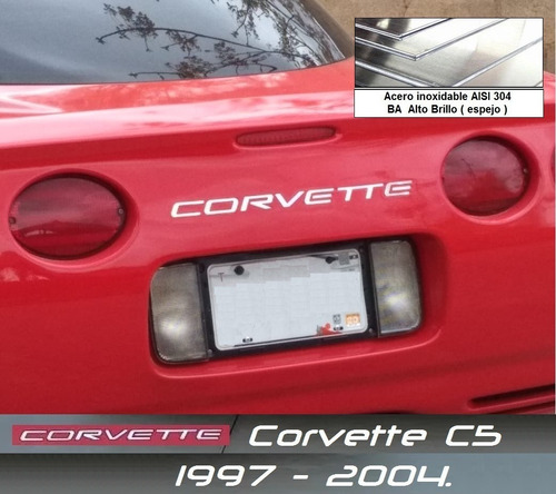 Letras Logotipo Chevrolet Corvette C5 1997 - 2004 Foto 5