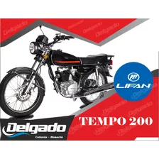 Moto Lifan Tempo 200 Financiada 100% Y Hasta En 60 Cuotas