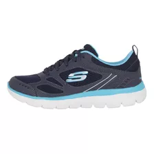 Zapatilla Skechers Summits Suited Mujer Navy/blue