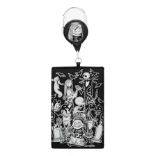 Disney Lanyard Yoyo Retráctil Jack Skellington Porta Gafete 