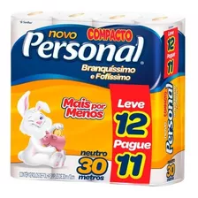 Papel Higienico Personal Folha Simples 12 Rolos C/ 30m