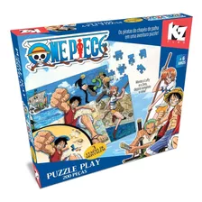Jogo Quebra-cabeça Puzzle Play One Piece 200 Peças Kz Play