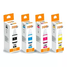 Set X4 Tinta Topjet Para Canon Gi190 G2100 G4100 G2110 G3110