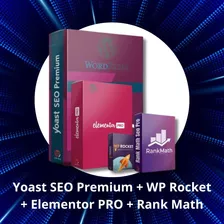 Yoast Pro + Wp Rocket + Elementor Pro + Rank Math [atual]