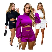 Conjunto Feminino Social Elegante Exclusivo Lançamento