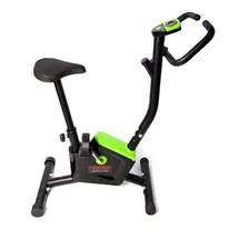 Bicicleta Fija Tradicional Con Display Regulable Fitness Color Negro/verde