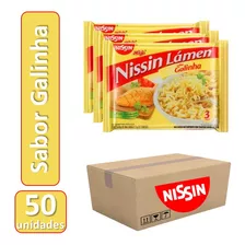 Miojo Nissin Lamen Galinha Caixa Com 50 Pacotes