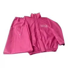 Capa Chuva Feminina Rosa Pink Moto Motoqueira Conjunto Pvc