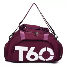 Bolsa Academia Fitness Esporte Viagem Impermeável Mochila Cor Violeta