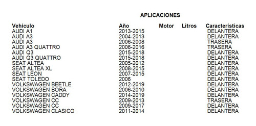 Maza Rueda Delantera Volkswagen Caddy 2014 Fag Foto 4